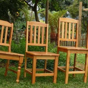 solid wood dining room chairs in a variety of styles