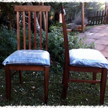 simple upholstered diningroom chairs